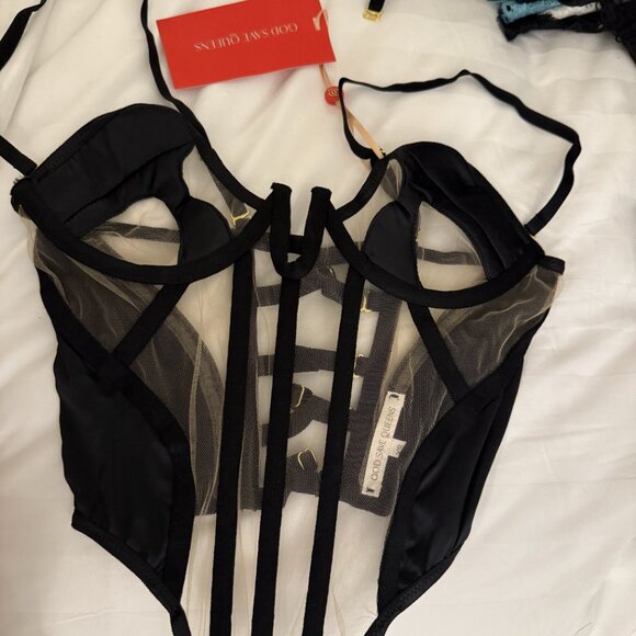 NWT God Save Queens Silk Corset - Picture 2 of 4
